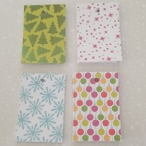 42 Christmas Multicolored Hand Cut Cardstock Gift tags